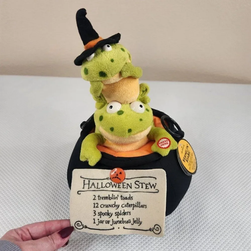 Hallmark Tremblin Toads Sound Motion Halloween Witch Stew 12